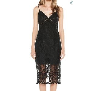 Bardot Lola Embroidered Lace Dress Sz XS